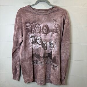 The Mountain | T Shirt Mens Brown Long Sleeve Round Neck Founding Fathers Size M